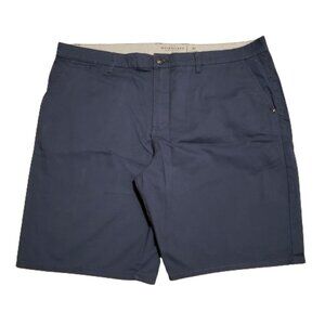 Quiksilver Chino Shorts Men's 40 Navy Blue Straight Fit Summer Preppy Skater